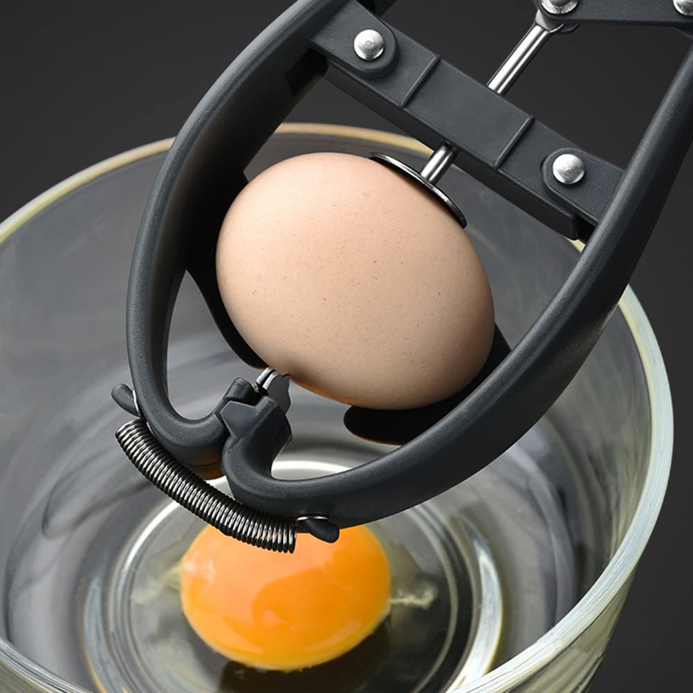 Separatore per uova da cucina, separatore per albume d'uovo, strumento separatore per tuorlo d'uovo, coperchio e manico, separatore per uova in acciaio inox, utensile da cucina per preparare torte e