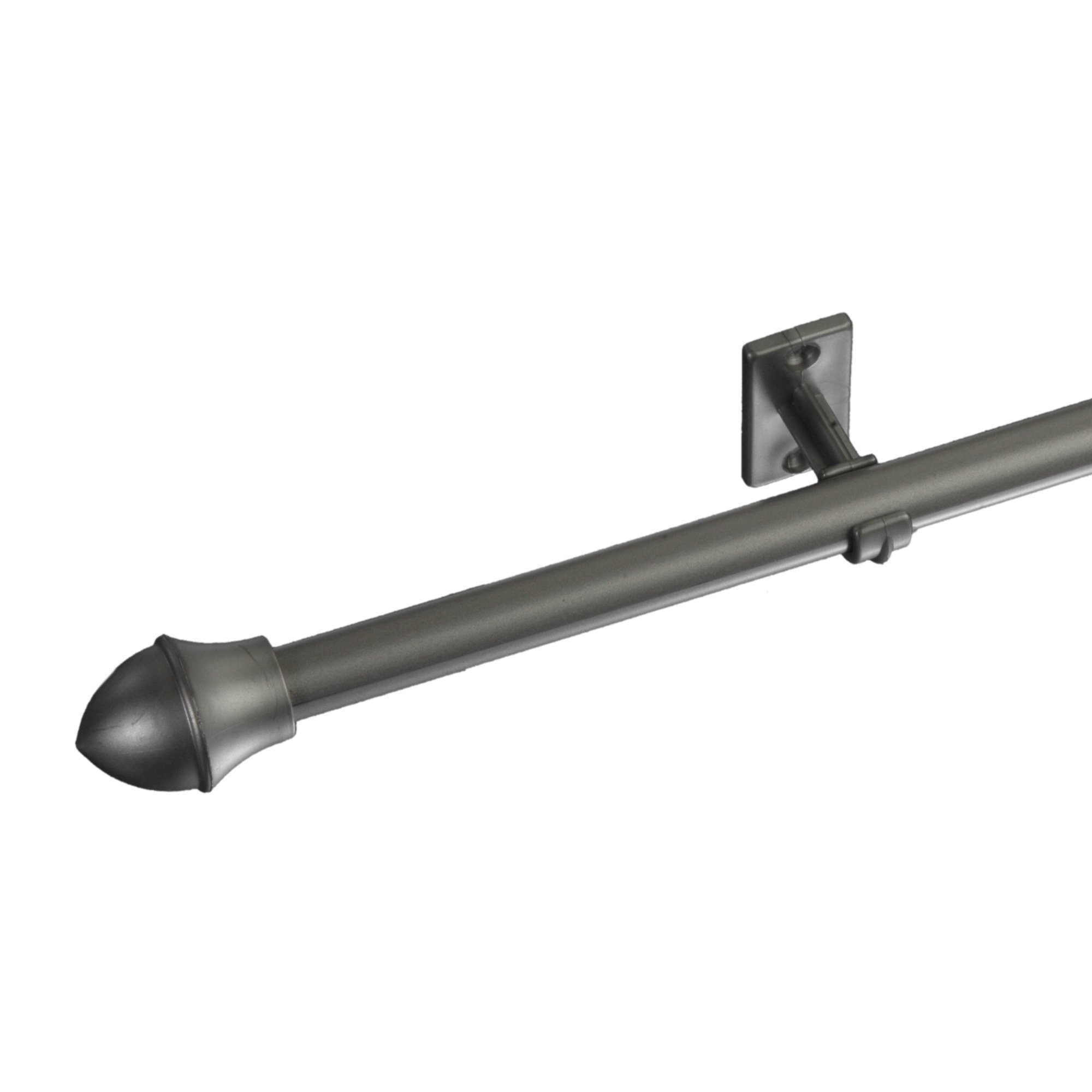 Scheibenstange El Paradiso, 12 mm Cafehausstange silber matt Variante 135-225 cm ausziehbar
