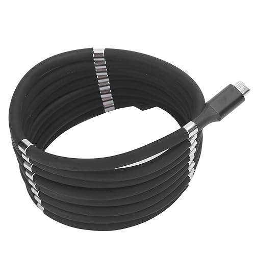 Vista 4 de Diyeeni Magnetic Phone Charging Cable, 5.9ft MicroUSB Data Cable, Magnetic Data Cable, Builtin Smart Chip, Adaptive Device
