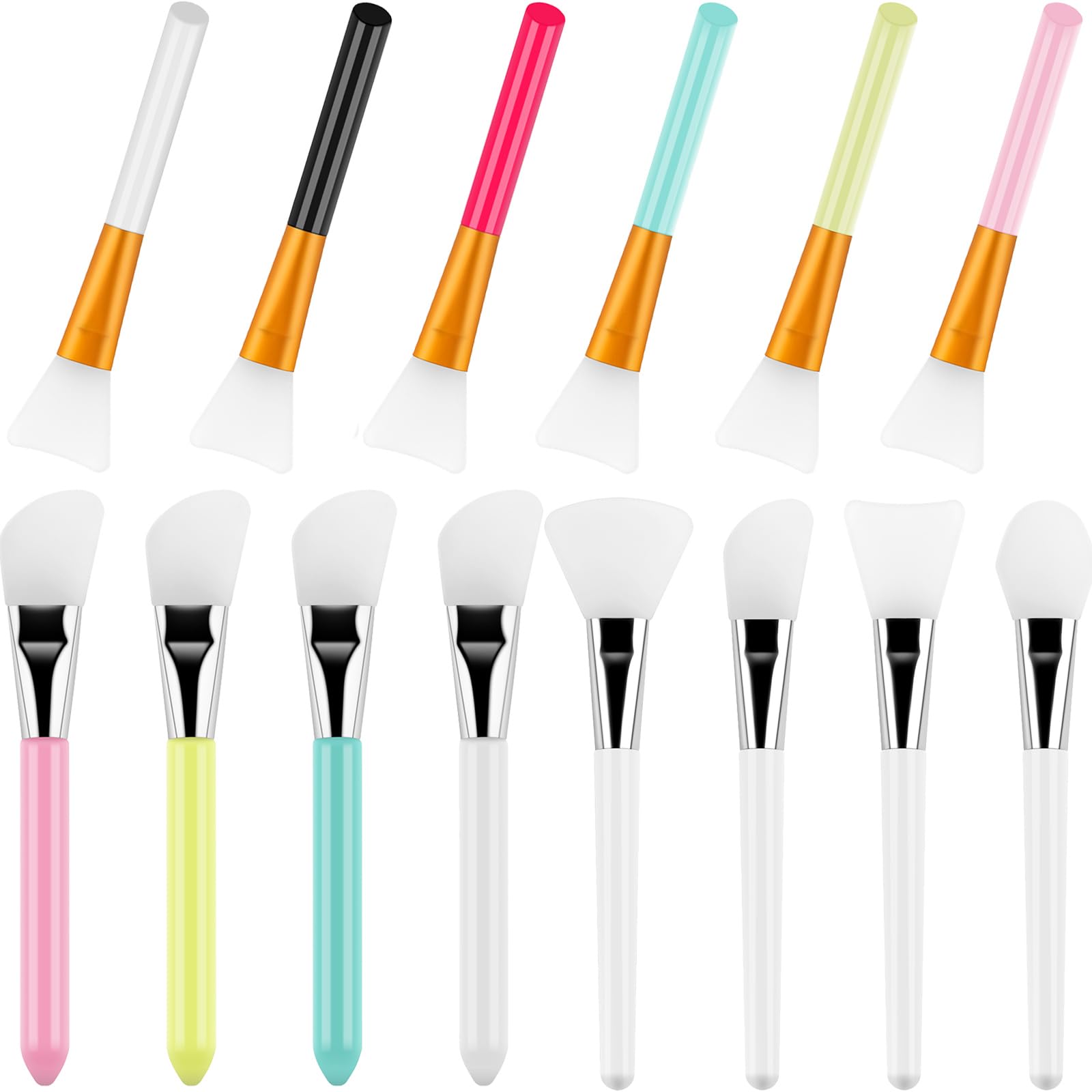 Set 8 Pennelli In Silicone Per Resina Epossidica | Morbidi, Flessibili E Riutilizzabili Per Bicchieri E Glitter - 4
