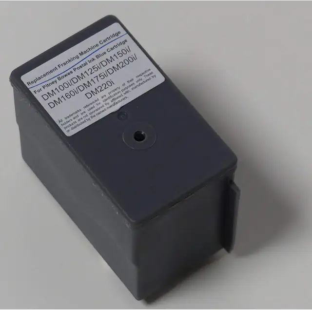 Cartouche d'encre pour machine à affranchir Pitney Bowes DM100i/DM125i/DM175i/DM220i