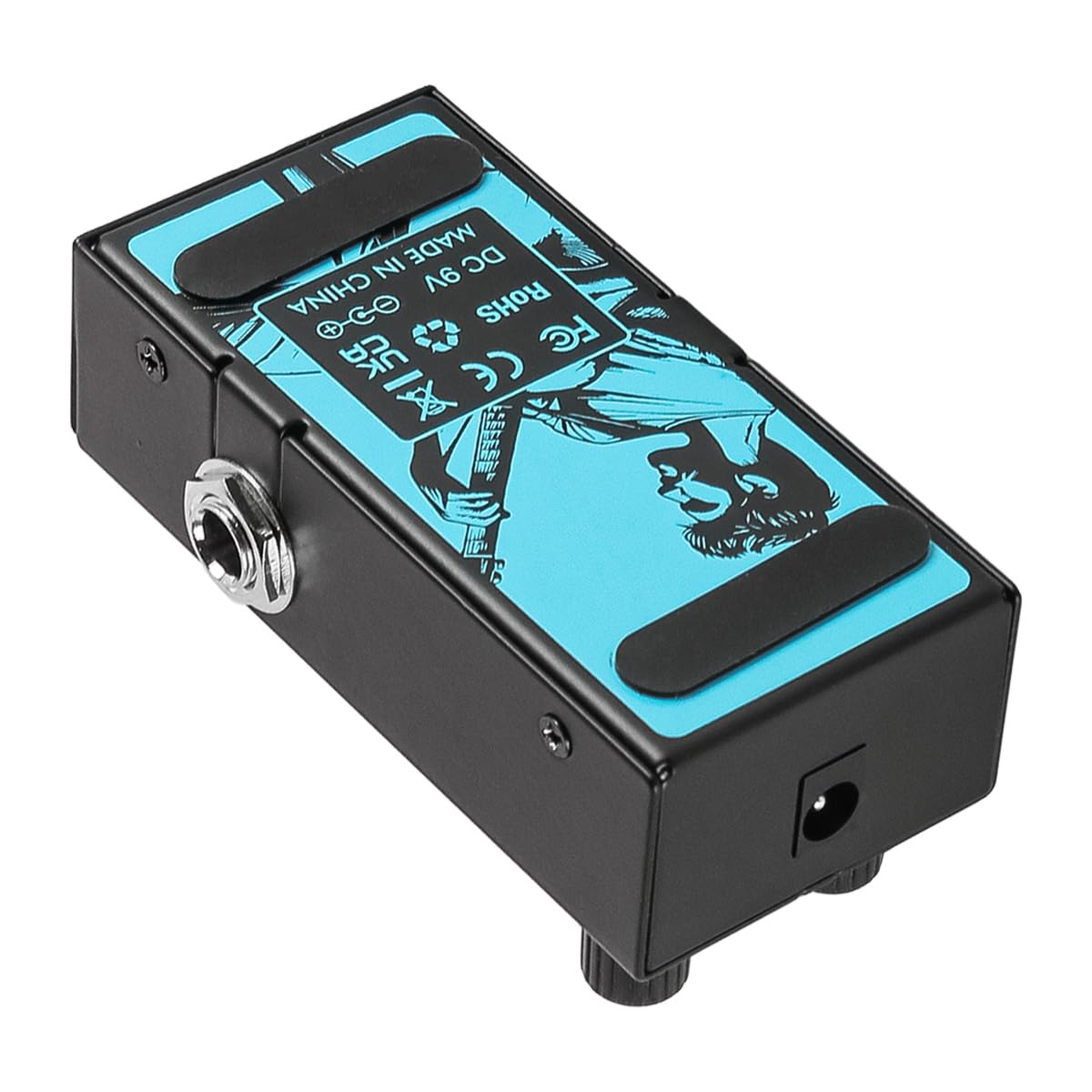 Efecto de reverberación Digital para Guitarra, 9 Tonos de reverberación, Pedal de Efectos de Guitarra, acompañamiento, decaimiento/Mezcla, perillas de Control Luminosas