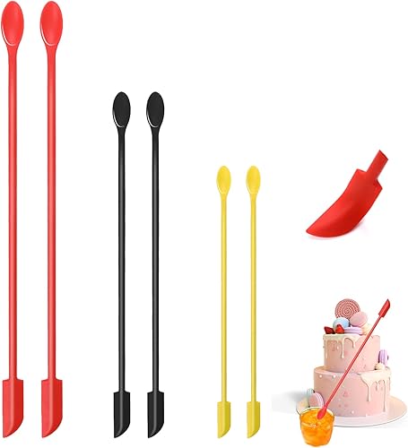 Mini espátula de silicona espátula de maquillaje mini espátula mini juego de espátulas de silicona espátula pequeña para cosméticos de maquillaje