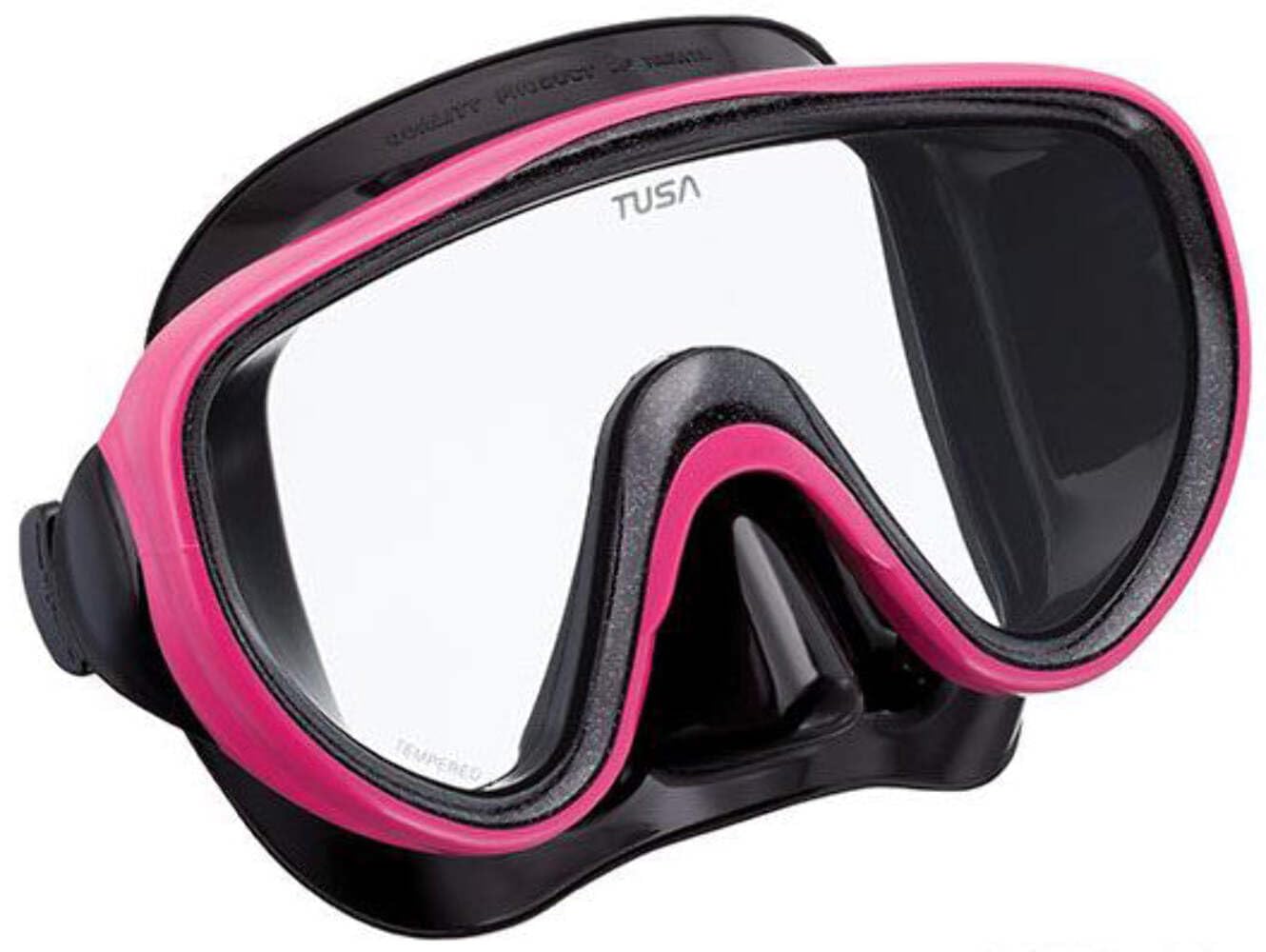 Tusa Sport Serene Dive Mask and Snorkel Set Adult Black Series (UC1625) Black/Fishtail Blue