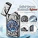 SKRFIRE Electric Rechargeable Watch Lighter for Dolphin, USB Arc lighters,Fashion Dragon Metal Lighters LED Lighting for Candles Gifts (Black Dolphin)