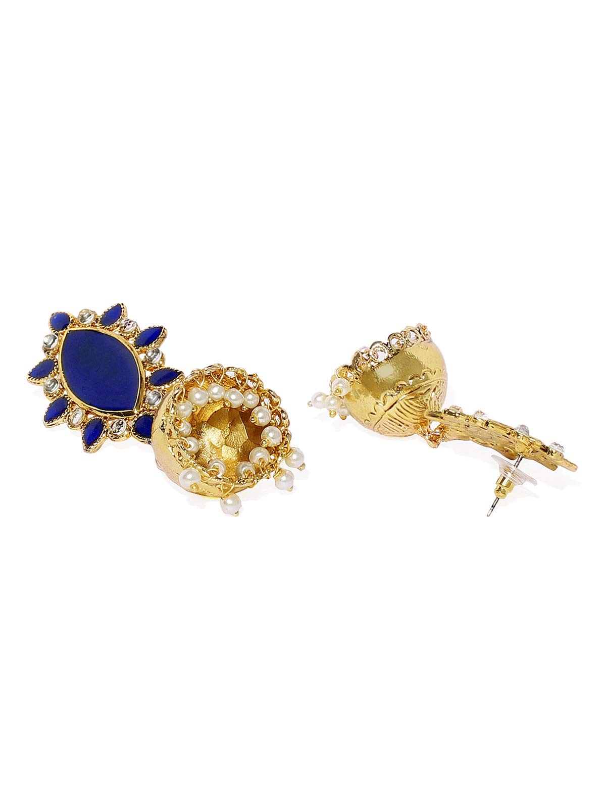Enamelled Jhumki Earring for Women-ZPFK7600