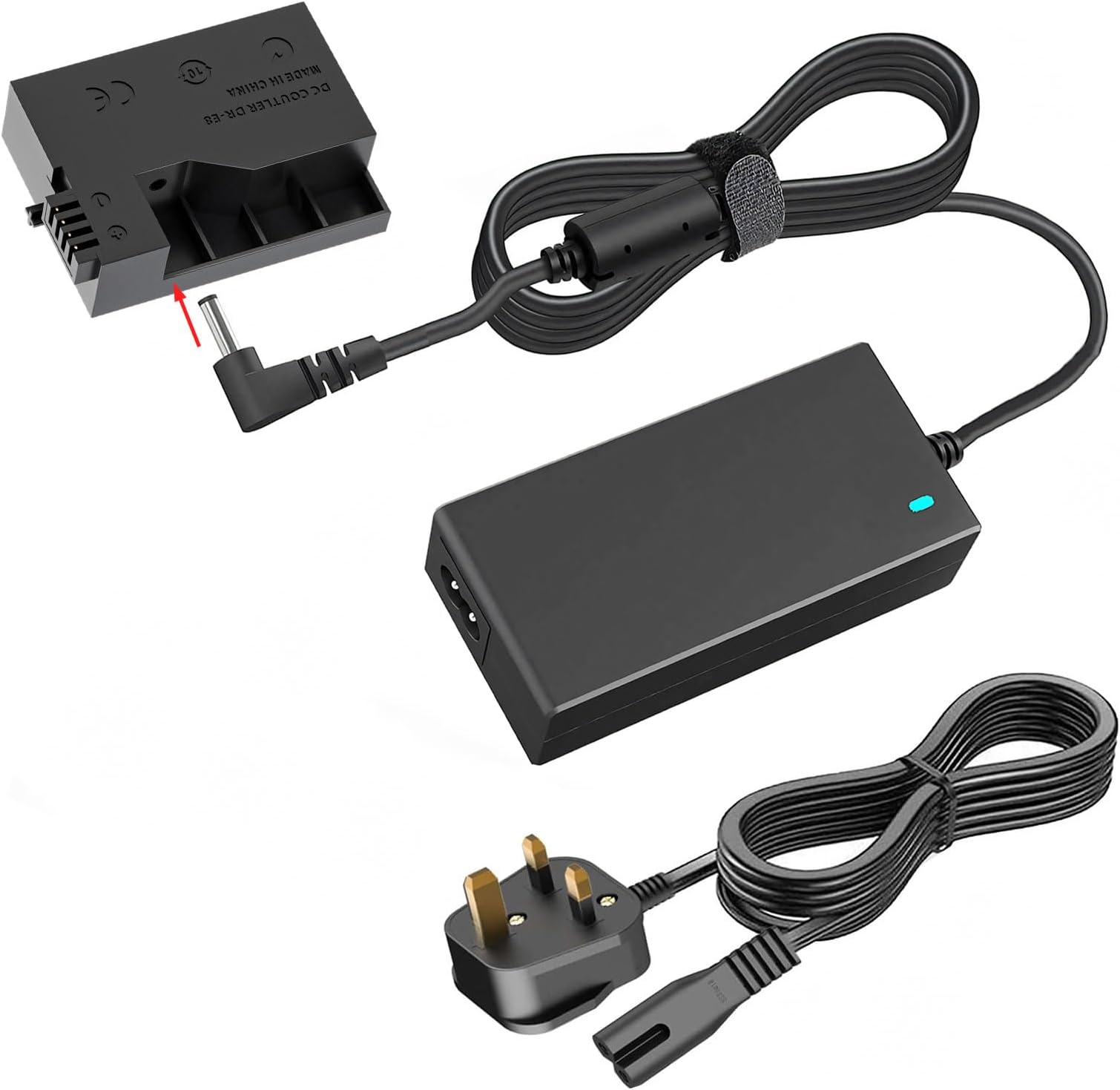 AC Power Adapter DRE8 DC Coupler Kit,LP-E8 Dummy Battery Compatible with Canon EOS 700D 650D 600D 550D Rebel T5i T4i T3i T2i Kiss X7i X6i X5 X4 Cameras