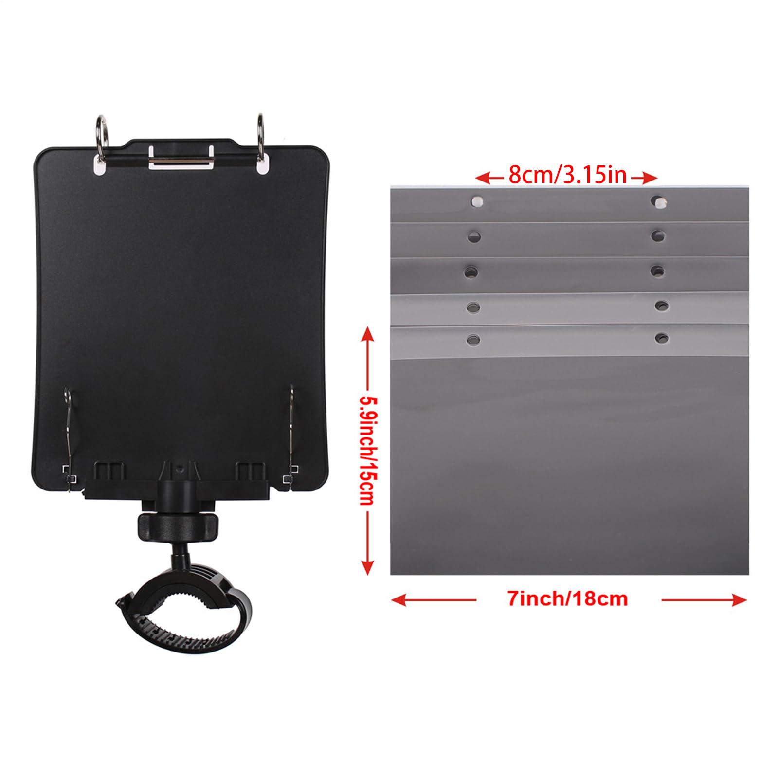 Lira Para Trombón: Fácil Y Ergonómico, Soporte Para Música De Lira De Marcha, Abrazadera Duradera Para Partituras De Instrumentos, Para Trompeta, Escenario, Ensayo, Desfile, Estadio, Práctica, Mú