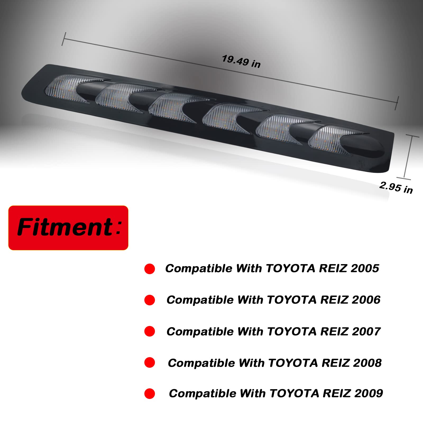 GEEGEETOP Switchback White/Amber/Blue LED Front Fog Daytime Sequential Running Lamp Flash LED Amber Turn Signal Feature Accessories Compatible with Toyota Reiz MARK-X 2004-2009