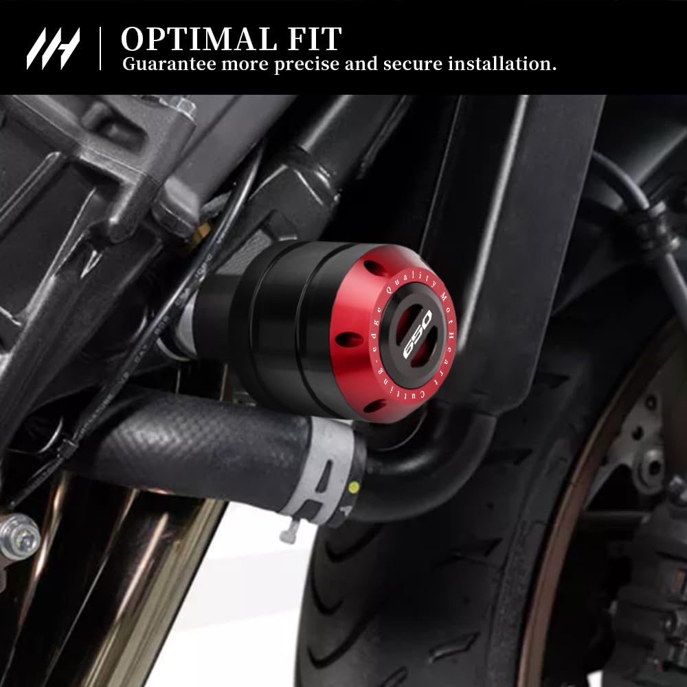 Motorrad Rahmenprotektoren für CB 650R 2019-2025 Sturzpads Sturzschutz Kipp-Schutz cb650r Zubehör (Rot)
