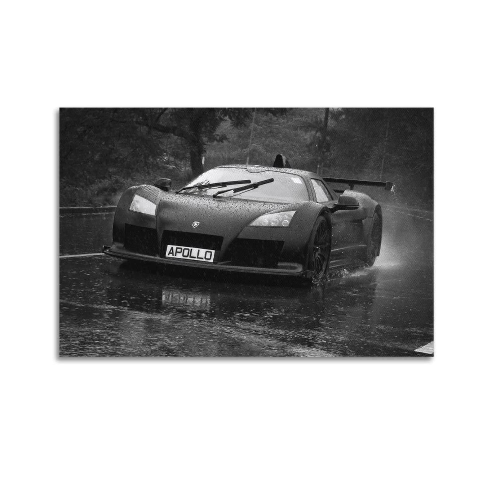 JONZA Race Car Poster for Gumpert Apollo Supercar Decorative Painting Canvas Wall And Art Picture Family Bedroom Decor 12x18inch(30x45cm)