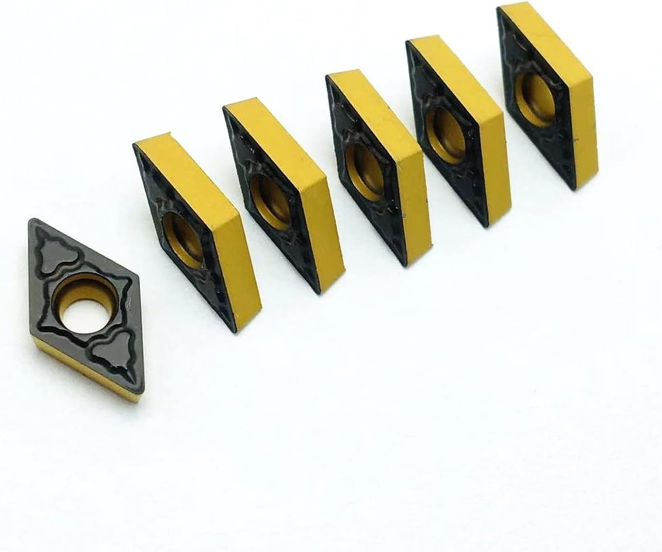 Carbide Milling Cutter 10 Pcs DCMT070204 PM 4225 Carbide Insert Cylindrical Turning Tool CNC Lathe Tool DCMT 070204 Turning Insert (Angle : DCMT070204 PM 4225, Shank Diameter : 10PCS(1box))