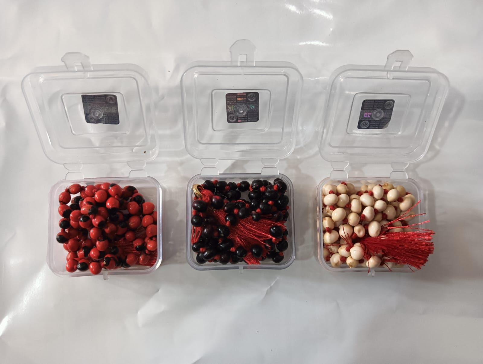 Pmw - Combo Pack - Red, White, Black Gunja Mala Chirmi Mala - Gunja Ratti Seed - Original (B0CK2FV3B7) Amazon Price History, Amazon Price Tracker