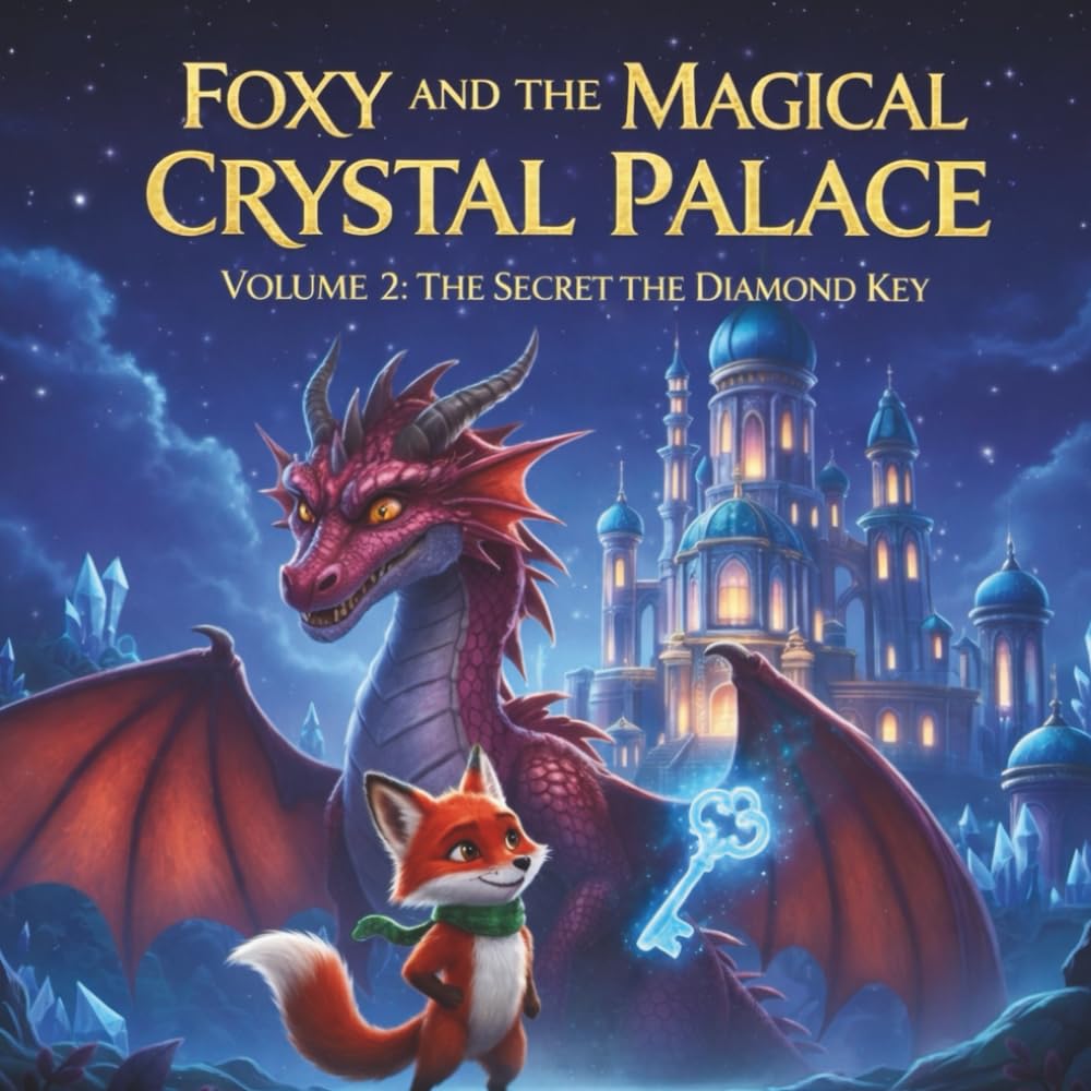 Foxy and the Magical Crystal Palace (Foxy’s Adventures Book 2): The Secret of the Diamond Key: A Magical Adventure Picture Book for Kids Ages 6-10