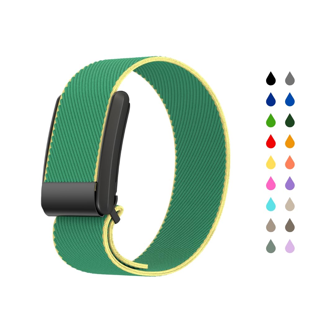 Generisch Lunar Straps Compatible with Whoop 4.0 Strap, Breathable and Adjustable Nylon Sports Strap, Ultra Light, Royal Green, One Size