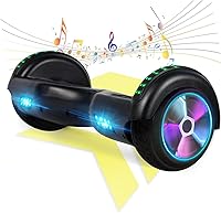 Vista 9 de Patinete autoequilibrante de 16.51 cm con altavoz y luces LED rojas