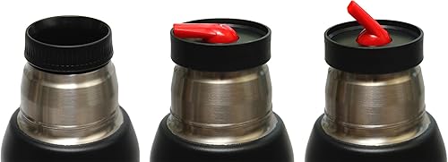 Miniatura 7 de Mate Green Largoinox - Frasco térmico de acero inoxidable 188 de 1 litro, color negro, ideal para té mate, mantiene el calor y el frío durante 8