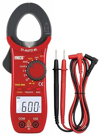MECO Instrument 27 Auto BL 600 A AC Digital Clamp meter (Red 2000 Counts)