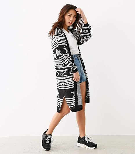 Amazon ロデオクラウンズ ワイドボウル カーディガン スター オルテガ ニットカーディガン 4csh70 0110 Free ブラック レディース カーディガン ボレロ 通販