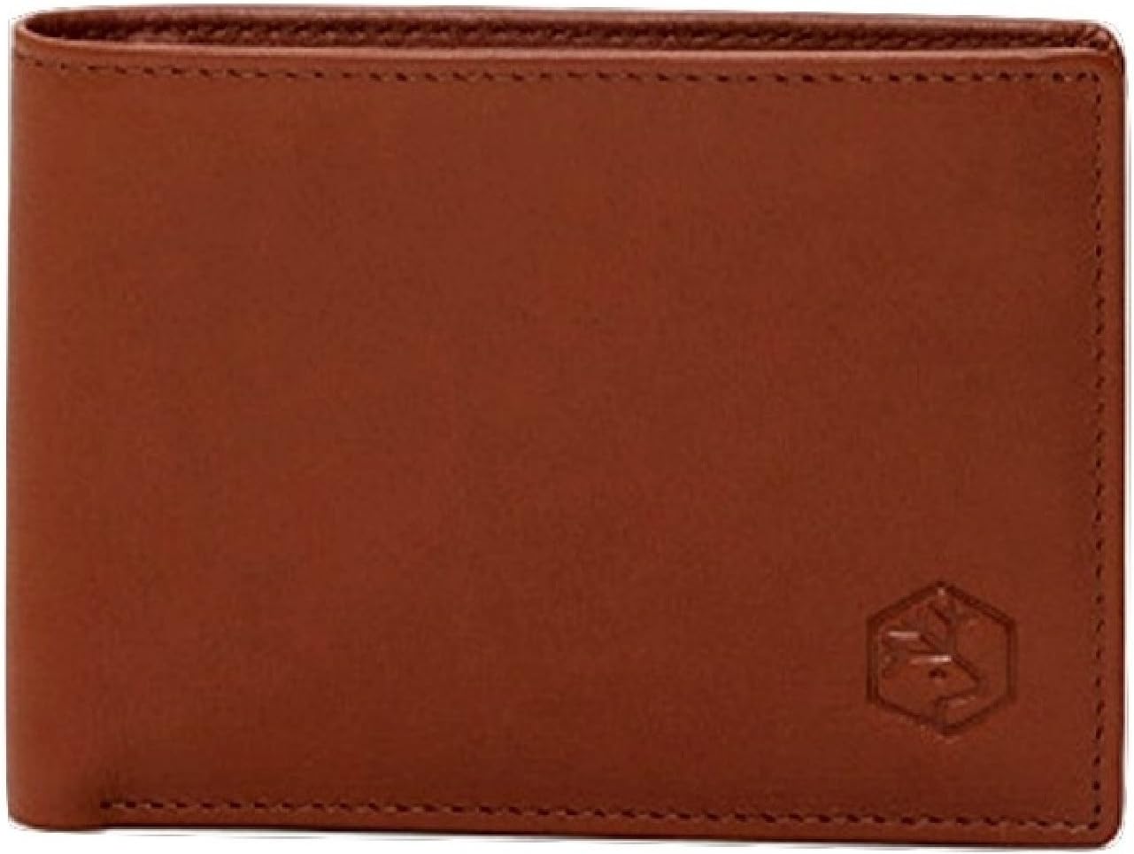 Made In Italy Leather Bifold Wallet, Cognac
