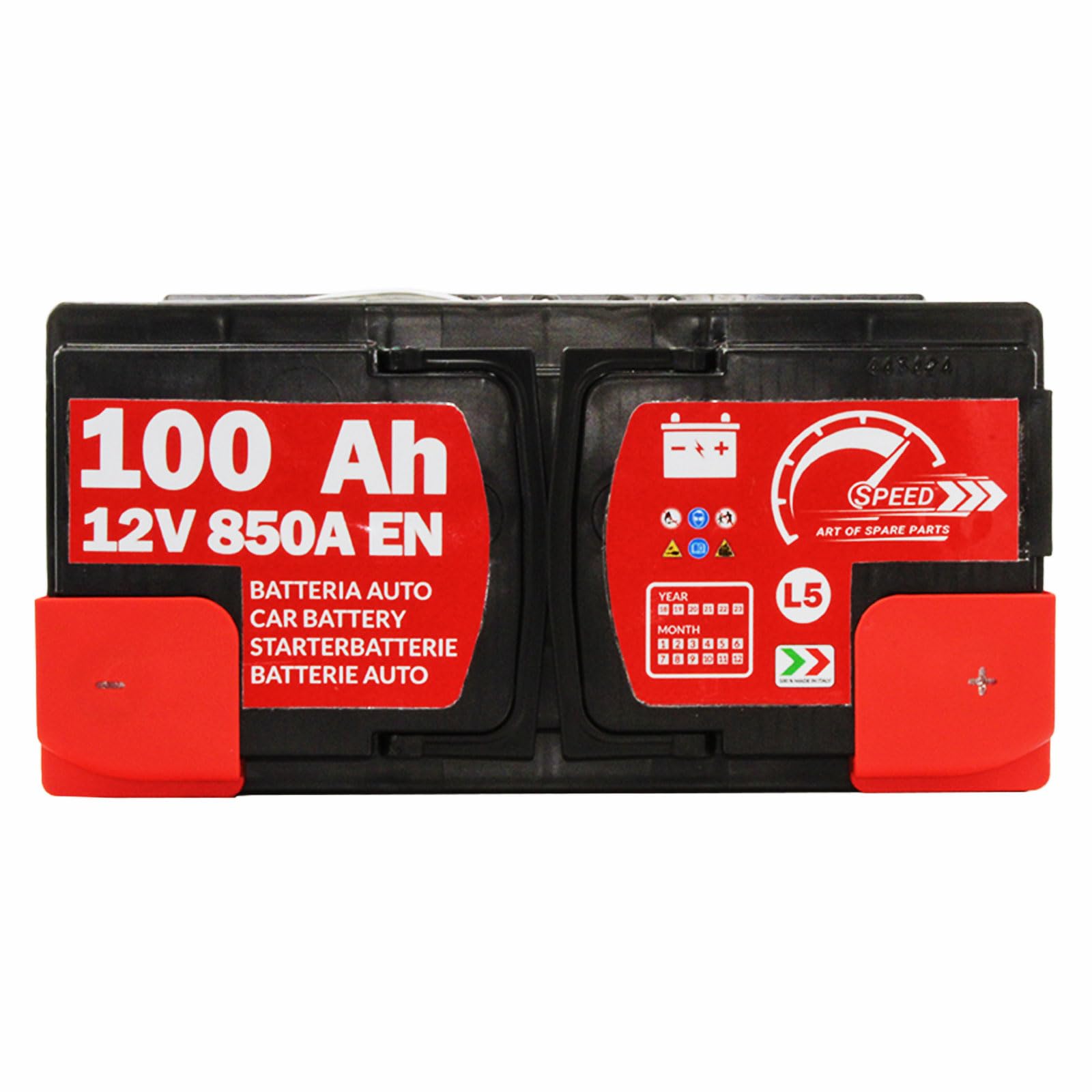 SPEED Batteria AVVIAMENTO Auto Originale SMC Marchio L5 100AH 12V 850A con Polo Positivo A Destra