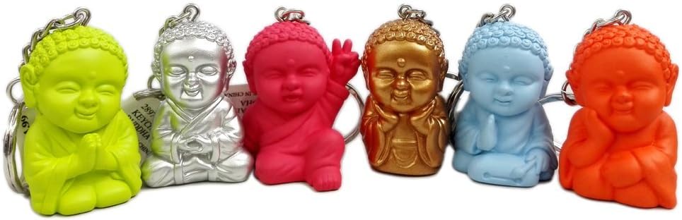 2016 Blessing Child Buddha Keychain Pocket Buddhas Set of 6