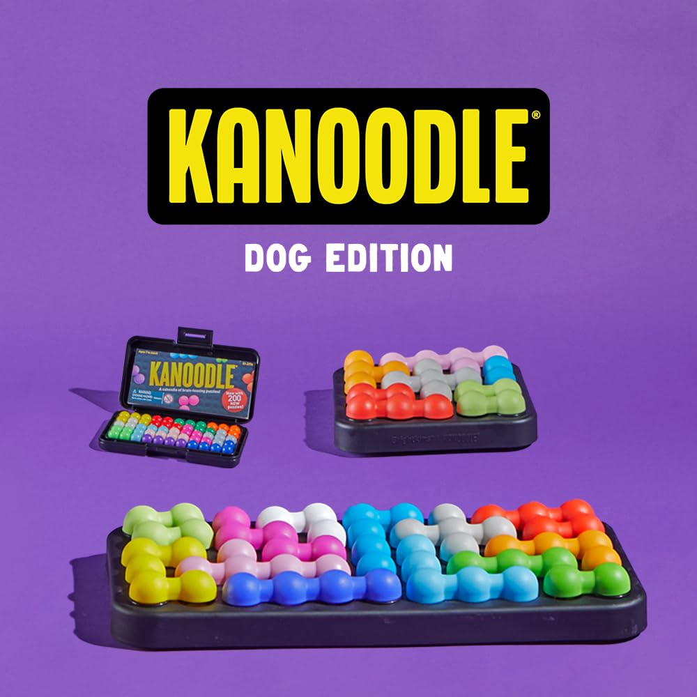 Brightkins Kanoodle Dog Edition – puzzle interattivo per cani intelligenti – gioco mentale antistress – resistente e compatto – ideale per snack e stimolazione