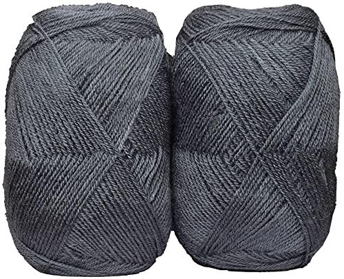 Image of M.G ENTERPRISE Os wal Chirag Light Mouse Grey 200 GMS Wool Ball Hand Knitting Wool /Art Craft Soft Fingering Crochet Hook Yarn, Needle Knitting Yarn Thread Dyed-SART-AJEG