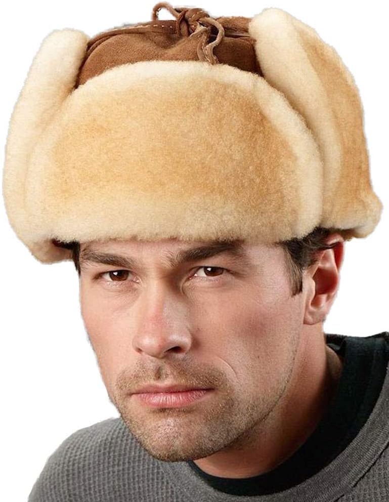 frr Tan Trapper Hat - Alaska Shearling Sheepskin