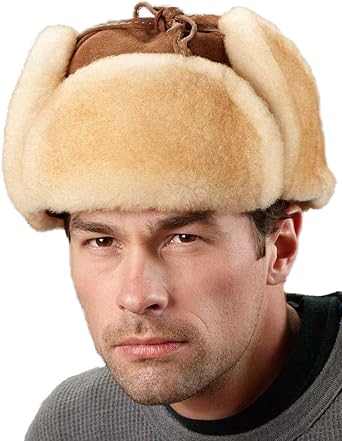 Frr Tan Trapper Hat - Alaska Shearling 