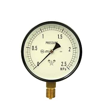 圧力計 Amazon.co.jp: 右下精器 汎用圧力計A100・G3/8 S-41・2.5MPA