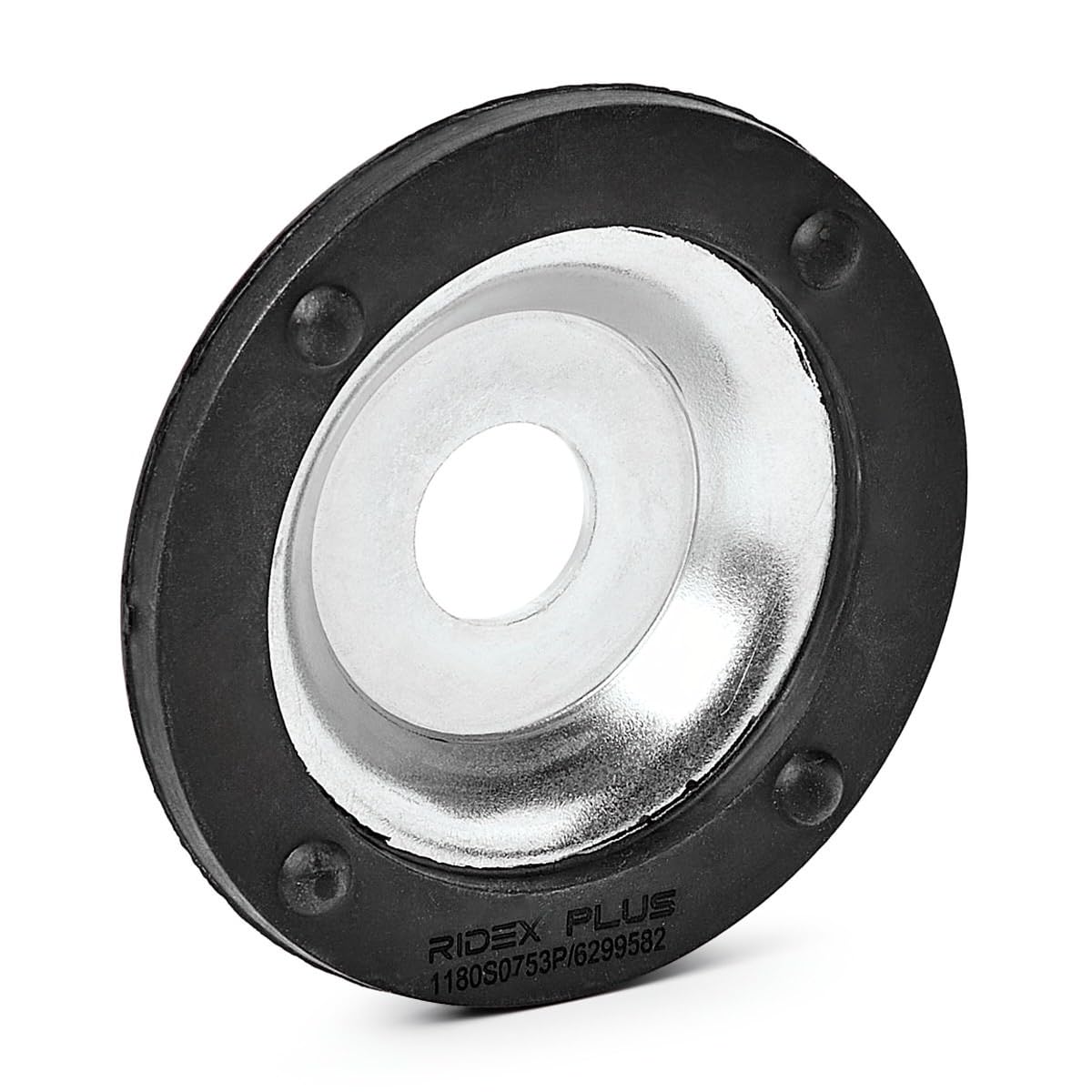 RIDEX PLUS 1180S0753P Coupelle d'amortisseur Avant Compatible avec PEUGEOT 207 3/5 portes WA, WC