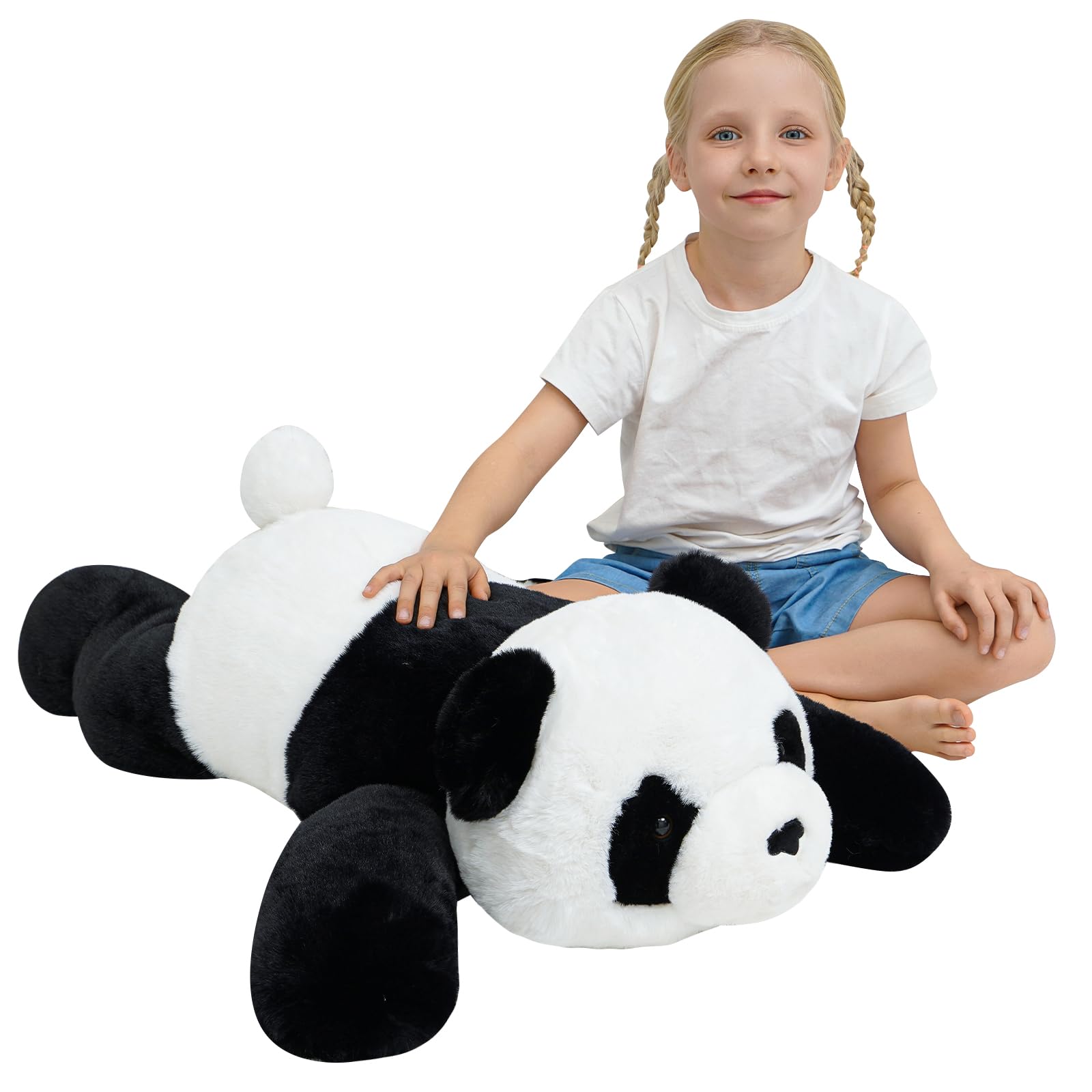 Panda en peluche lestée 80 cm XXL douce pour dodo enfant - 8