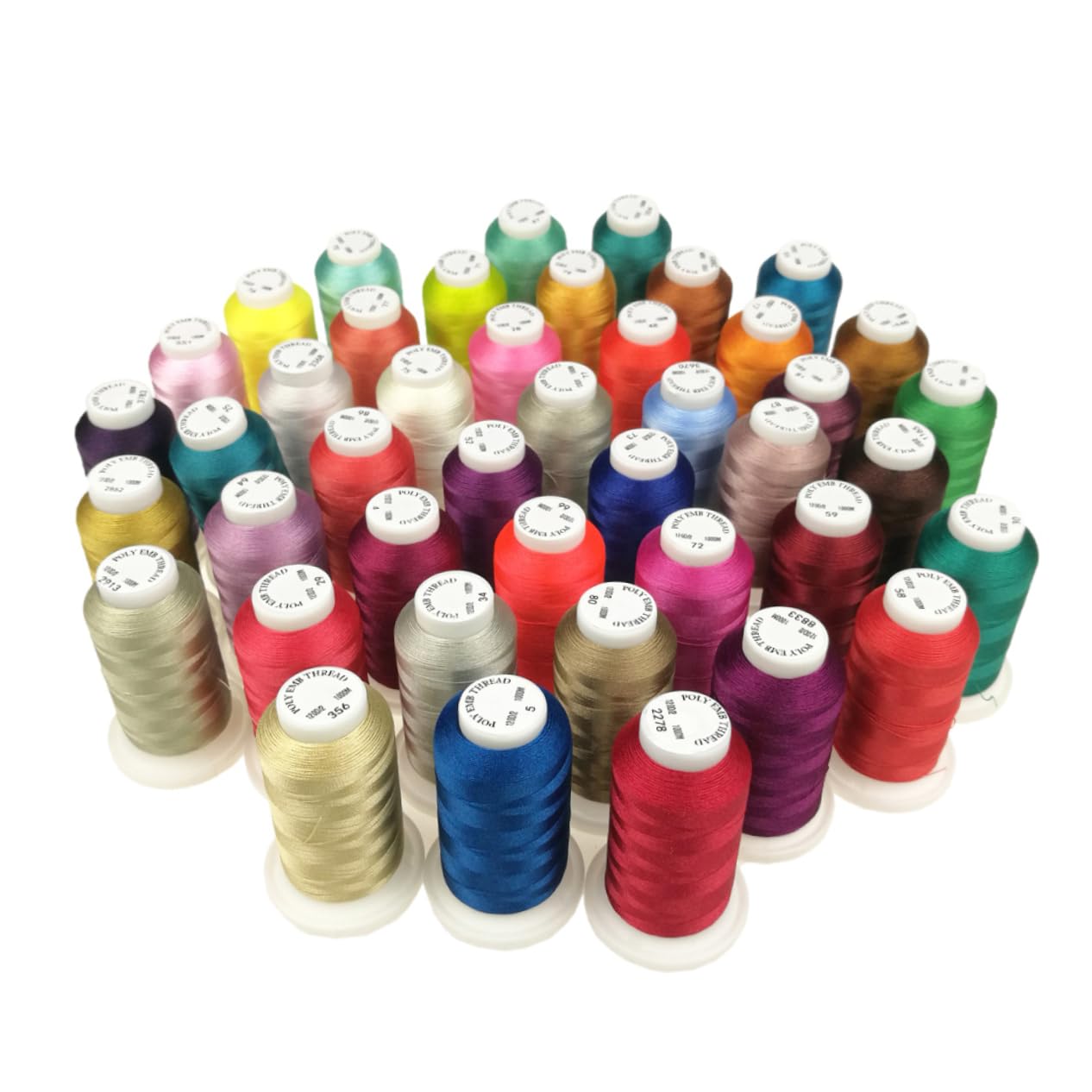 De Poliéster Para Bordar Colores Aleatorios Para Punto De Cruz y Decoración