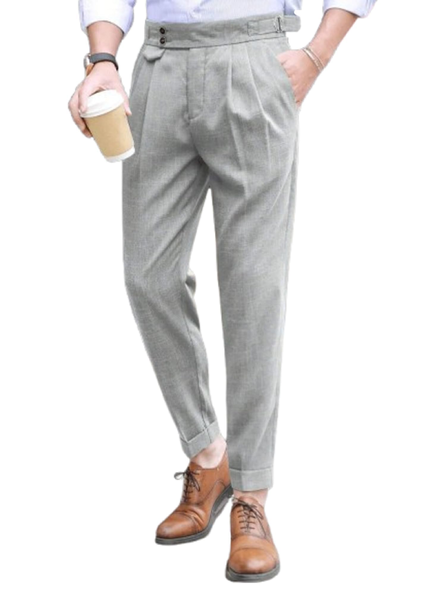 Lymio Pantaloni per gli uomini || Casual Pantaloni Uomo || Stile solido Pant || Patten elegante con pantaloni (TR-46-50)