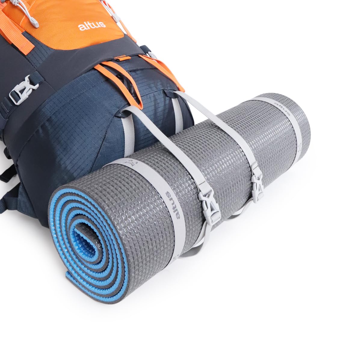 Mochila de travesia con espalda ventilada de 30 L. C: NARANJA/AZUL T: U