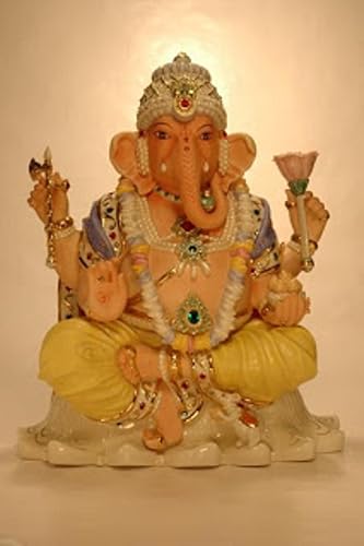 Lenox Hindú Dios Señor Ganesha Ganesh Figurilla Lucky Elephant Ganapati Vigneshvara