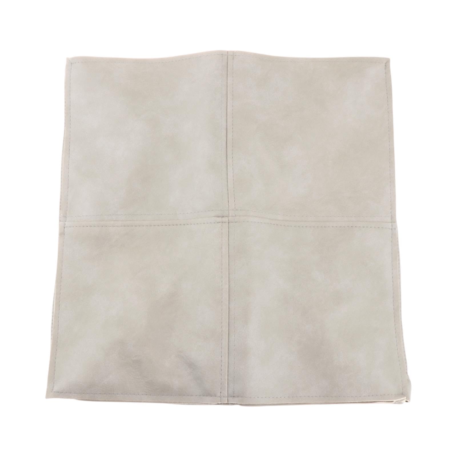 CALANDIS™ Unstuffed Pouf Cover Foot Rest Cover Foot Stool for Entryway Bedside Bedroom Gray Square | Ottomans, Footstools & Poufs | Furniture-image-27