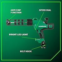 Vista 3 de Metabo HPT Pistola de calafateo inalámbrica de alta capacidad MultiVolt de 18 V Solo herramienta - Sin batería Función antigoteo Velocidad