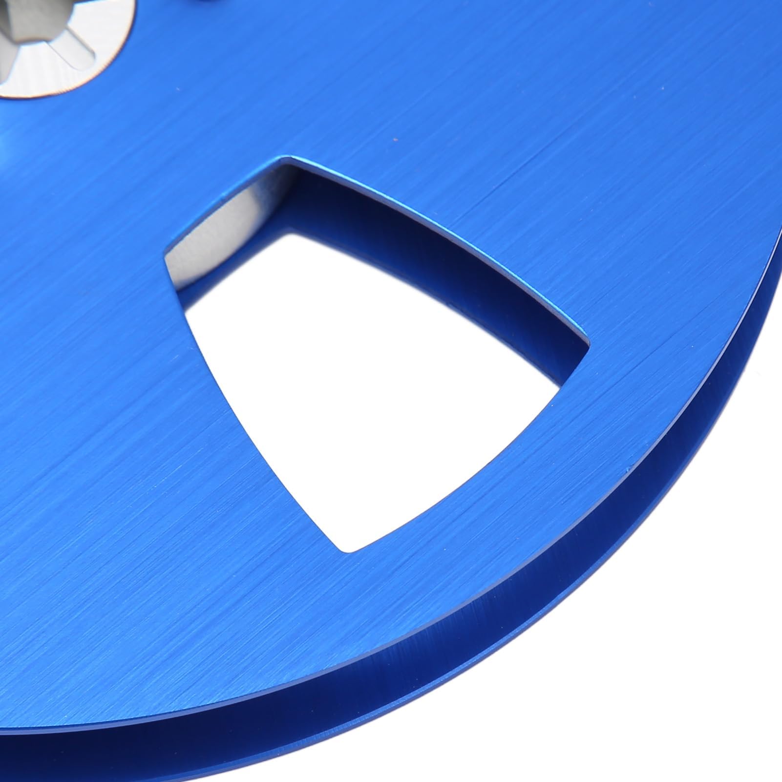 1/4 5 Zoll Leere Bandspule für Reel-to-Reel-Tonbandspieler, 3-Loch-Aluminiumlegierung, Universelle Offene Tonbandspule, Leere Tonbandspule Zum Öffnen von Maschinenteilen (Blau)
