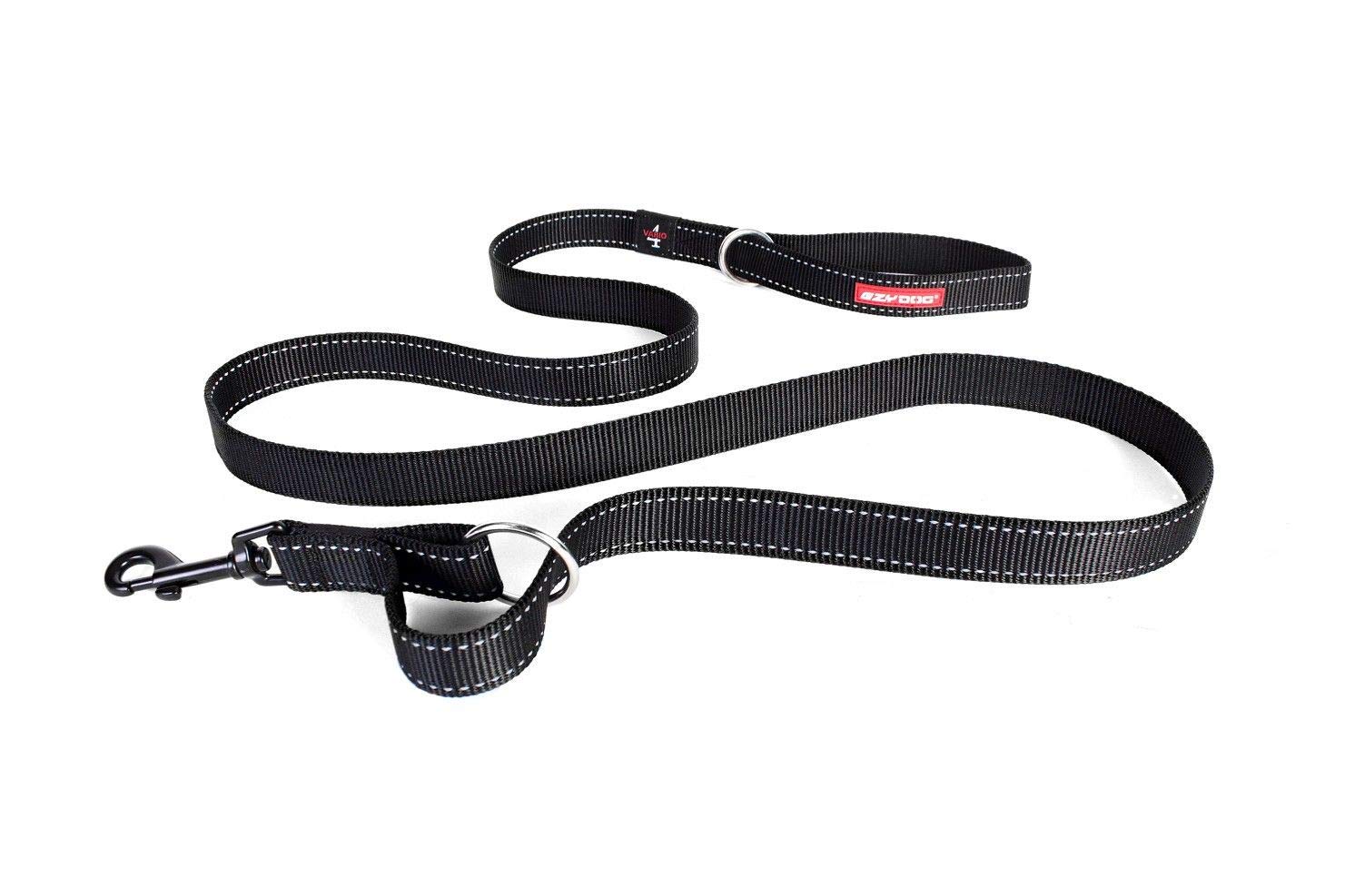 Laisse EzyDog Vario 4 multifonction 4 en 1 avec sangle Soft Touch