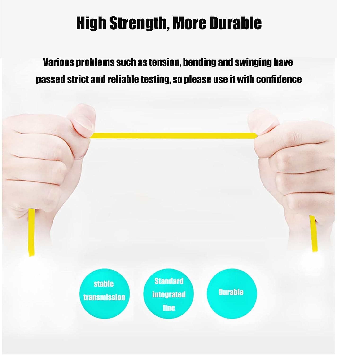 Replacement Charging Charge Cable Power Cord Line Compatible with Logitech UE Boom, Boom2, Megaboom, Miniboom, Roll Wireless Speaker (Yellow)