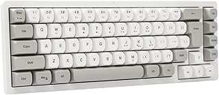 Wired RGB Gaming Membrance Keyboard. 65 Percent Mini Creamy LED Computer Keyboard .Small Ergonomic Clicky Teclado with ABS Backlit Unreplaceable Keycaps. for PC Laptop MAC Gamer. (Gray)