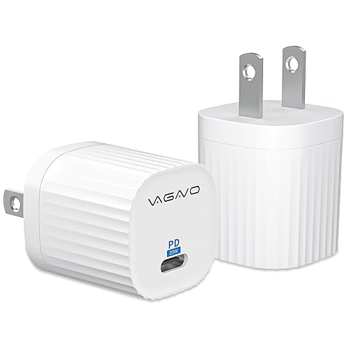 Vista 11 de [Paquete de 2] Bloque de cargador para iPhone 17 16e 15, bloque de carga USB C rápido de 35 W, adaptador de corriente PD de doble puerto + enchufe