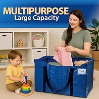 Vista 6 de ClearSpace Heavy Duty Moving Bags or Storage Bag – Large Moving Boxes with Backpack Straps, Zippers & Handles – Perfect for Moving, College Dorm