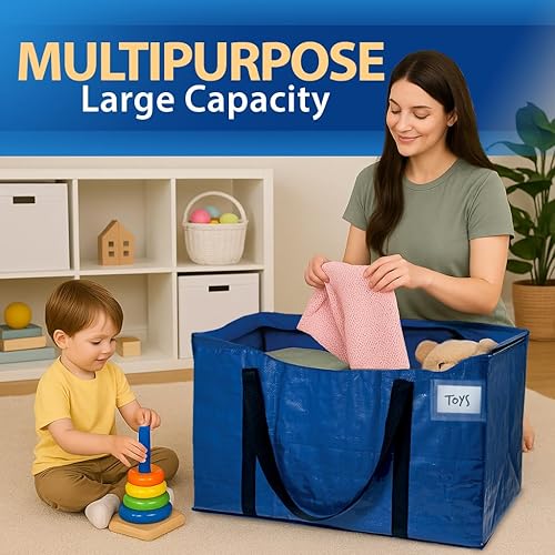 Miniatura 6 de ClearSpace Heavy Duty Moving Bags or Storage Bag – Large Moving Boxes with Backpack Straps, Zippers & Handles – Perfect for Moving, College Dorm