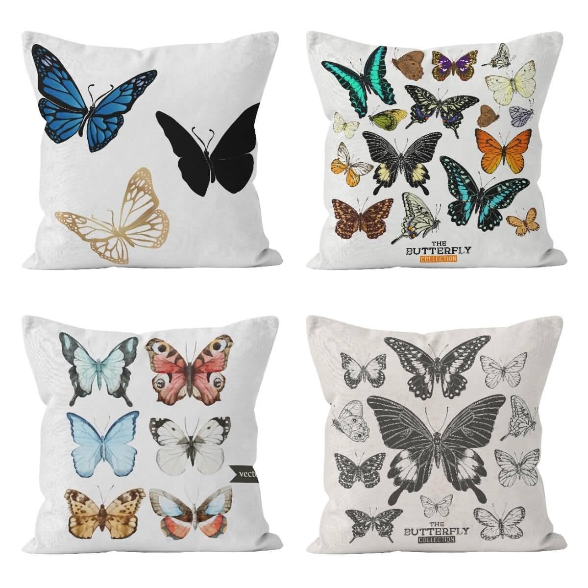 Taie d'oreiller imperméable papillon pour aménager votre salon de jardin cet été