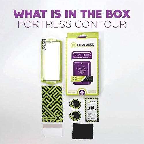 Miniatura 9 de Fortress Protector de pantalla curvo para Samsung Galaxy S22 Ultra con cobertura de dispositivo de $200 y herramienta de instalación precisa,