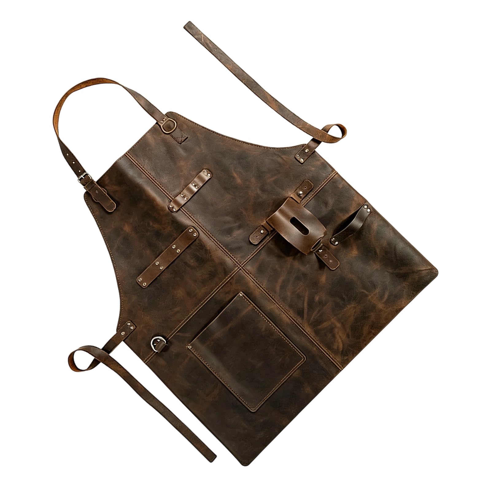 NVOQILIN Workshop Apron with Multiple Pockets and Padding for Quick Tool Access Carpenter Apron Adjustable