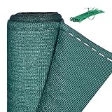 Relaxdays Panel de ocultación de jardín, Rollo de Aislamiento, HDPE, Protección Solar, 1x30m, Verde, 1 x 30 Meter